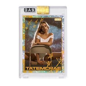 Tate McRae x GAS Cracked Ice Foil Card #19/300 NOT SIGNED LIMITED EDITION